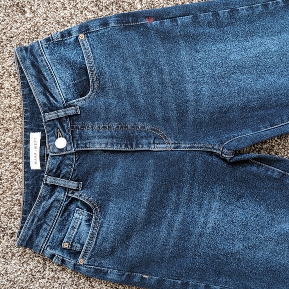 Warp And Weft Flare High Rise Jeans Size 26 women's Dark Wash - Picture 4 of 11